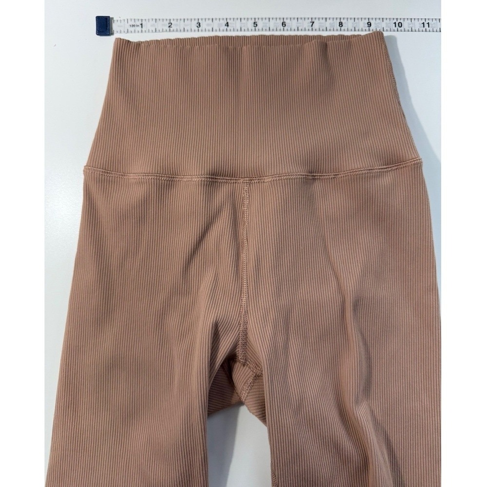 OFFLINE by Aerie Ribbed High Waisted Biker Shorts Tan Brown M 3134514674 - Picture 8 of 9